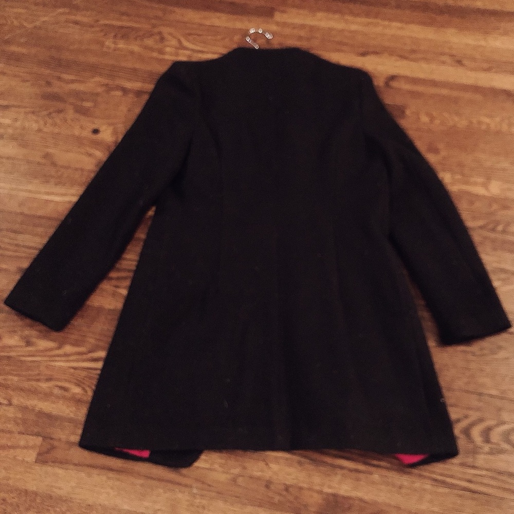 Wool/polyester trench coat - Picture 2 of 8